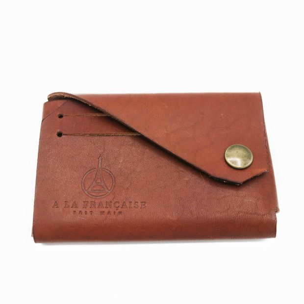 Portefeuille en Cuir avec poches à pièces