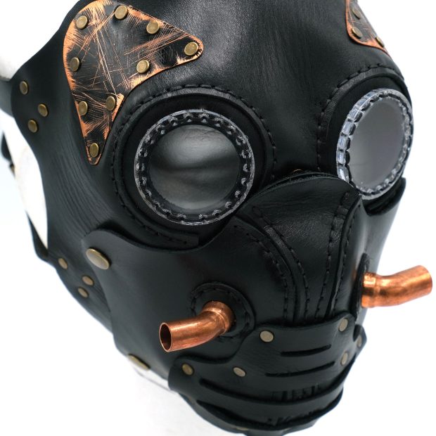 Masque en Cuir Post-Apocalyptic  - Masque d'Halloween - Steampunk/Cosplay