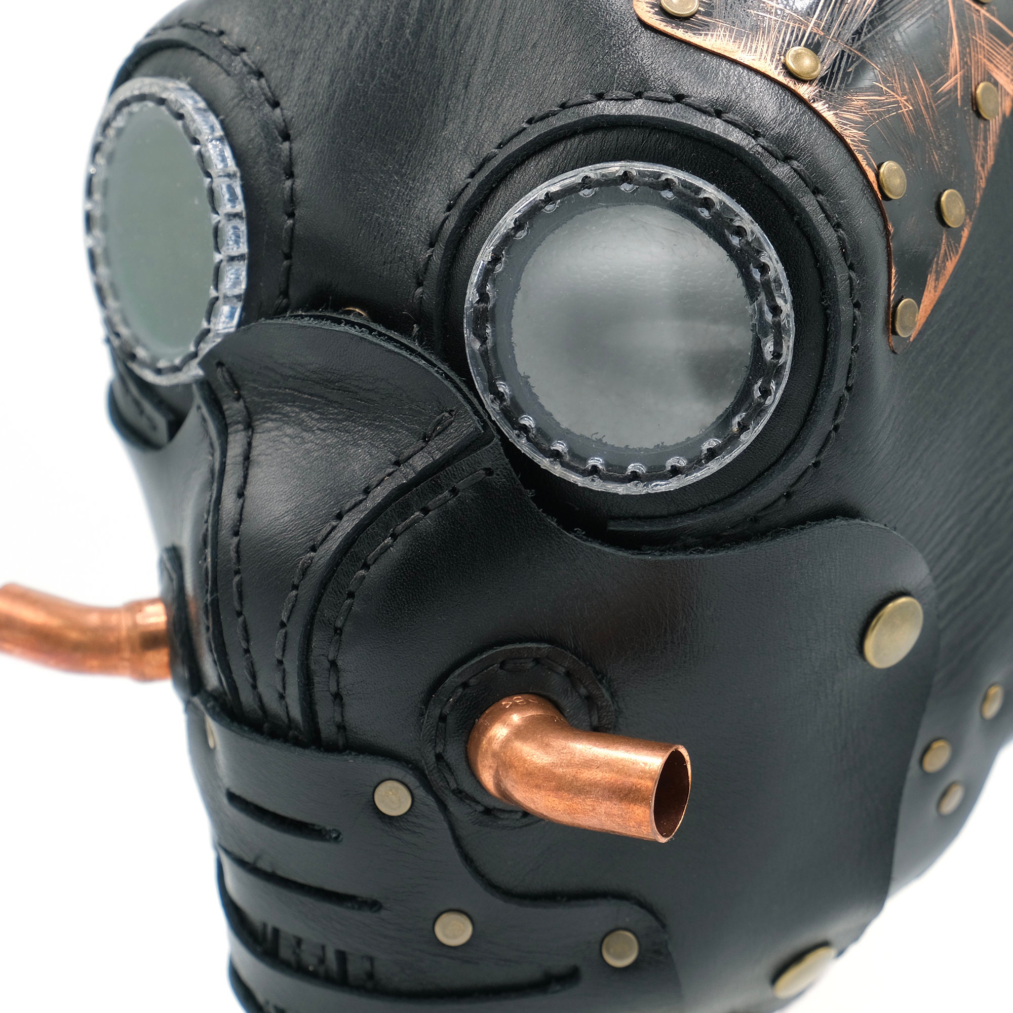Masque en Cuir Post-Apocalyptic - Masque d'Halloween - Steampunk/Cosplay