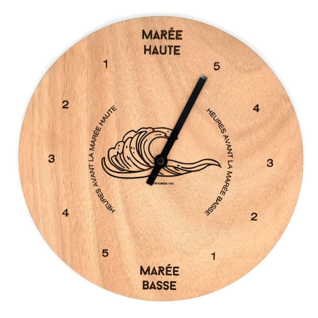 Horloge des Marées en Bois - Horloges à marées personnalisables