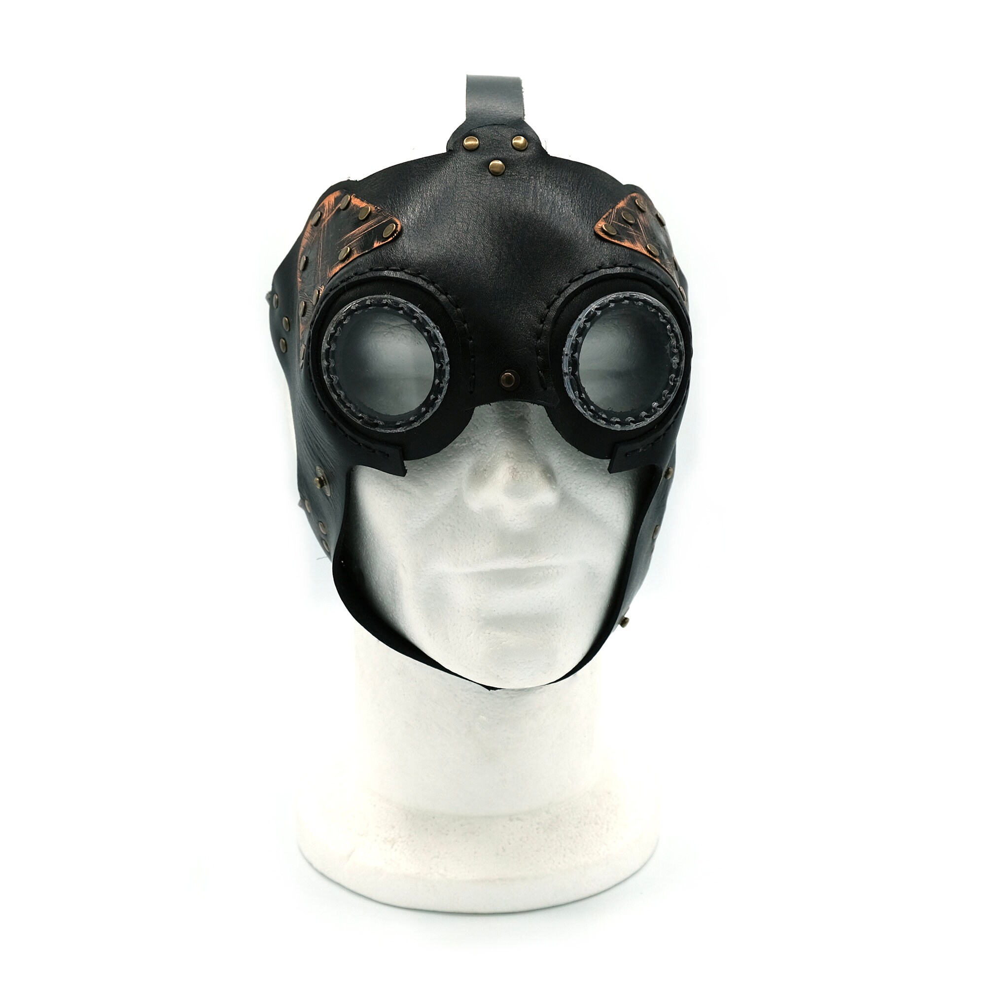 Masque en Cuir Post-Apocalyptic - Masque d'Halloween - Steampunk/Cosplay