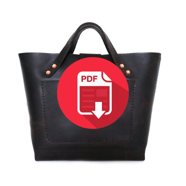 Patron PDF Téléchargeable pour Sac Cabas Taille Moyenne