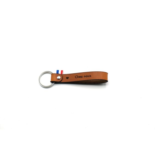 Porte clé "Chez nous" personnalisé
