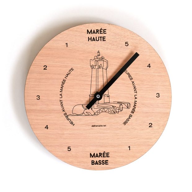 Horloge des Marées en Bois - Horloges à marées Ploumanach